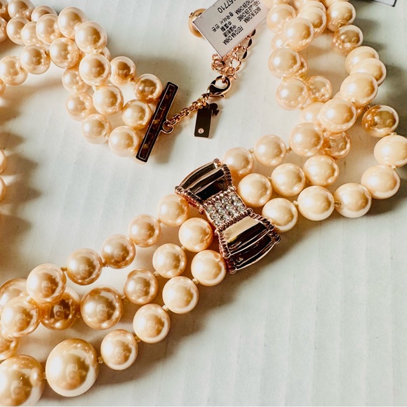 KATE SPADE MULTI STRAND PEARL NECKLACE - Picture 2 of 5